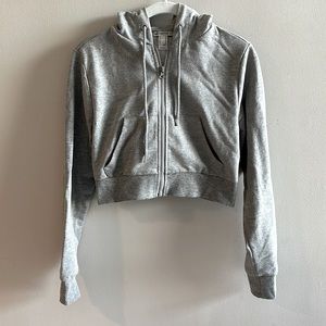 Forever 21 Cropped Hoodie Bundle - pink S, grey XS